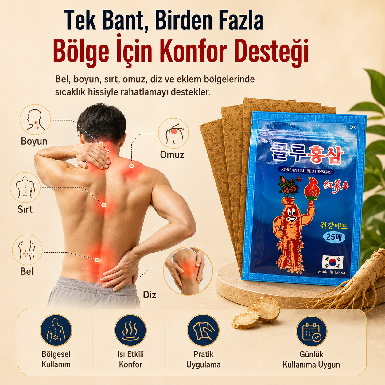 GinsenFlex™ Ağrı Bandı